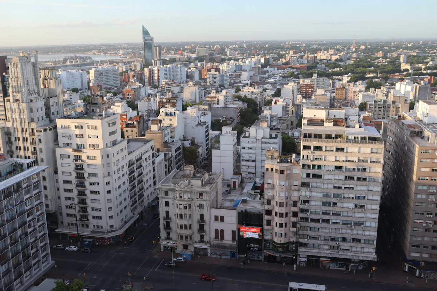 Vista aérea de Montevideo